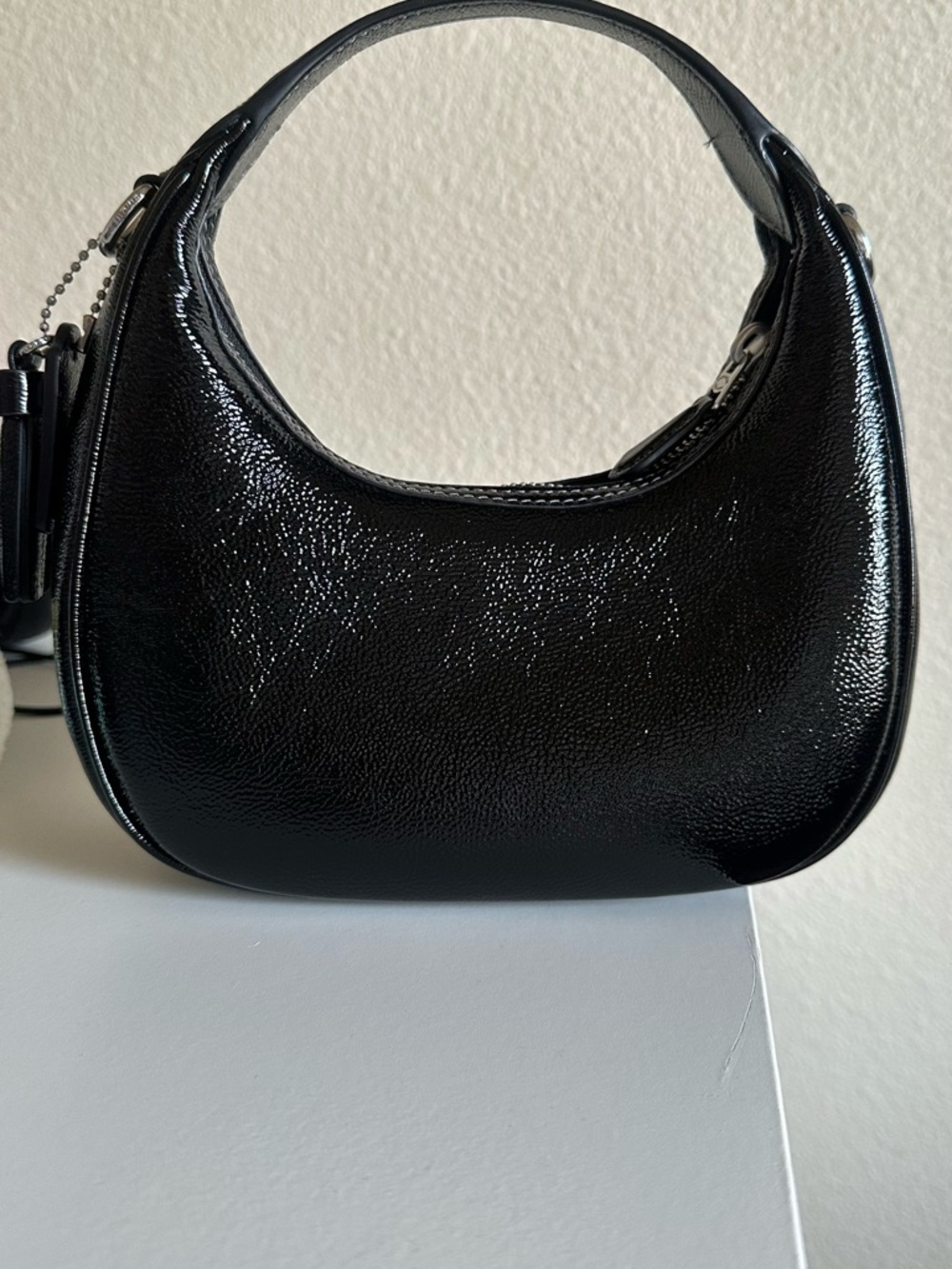 Coach Carmen mini crossbody crinkled leather - Picture 3 of 5